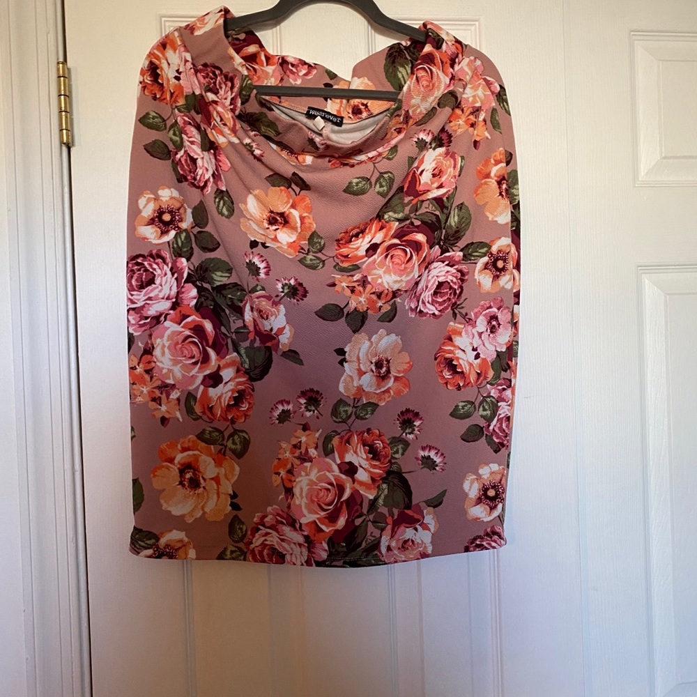 Flower Print Skirt
